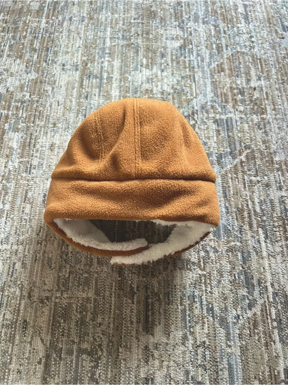 Carhartt Brown Sherpa-Lined Toddler Trapper Hat